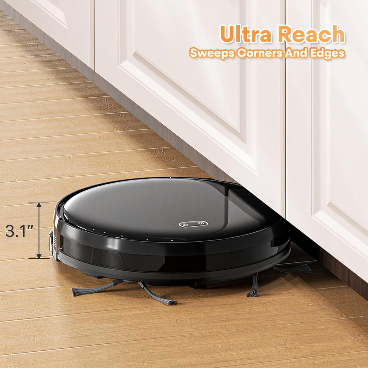 Aspiradora Robot SFIHOME SFA03-RV00118WBK 500ml HEPA Control Remoto