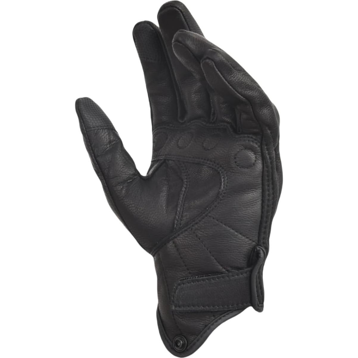 Guantes de Motocicleta Sibewora BDKGLOVE Cuero Negro Talla 3XL