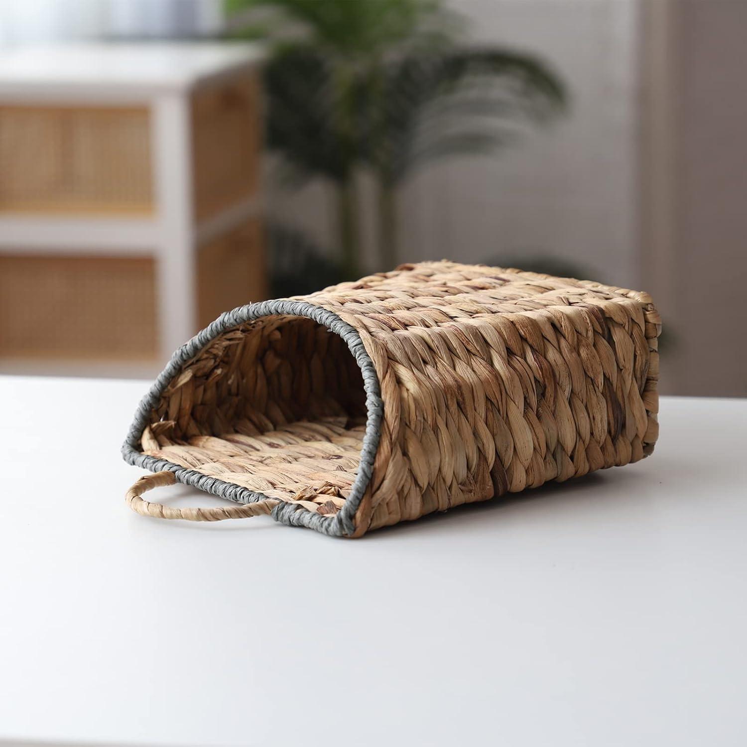Cesta Colgante Tejida GYASVWU 22x12x29cm Decorativa