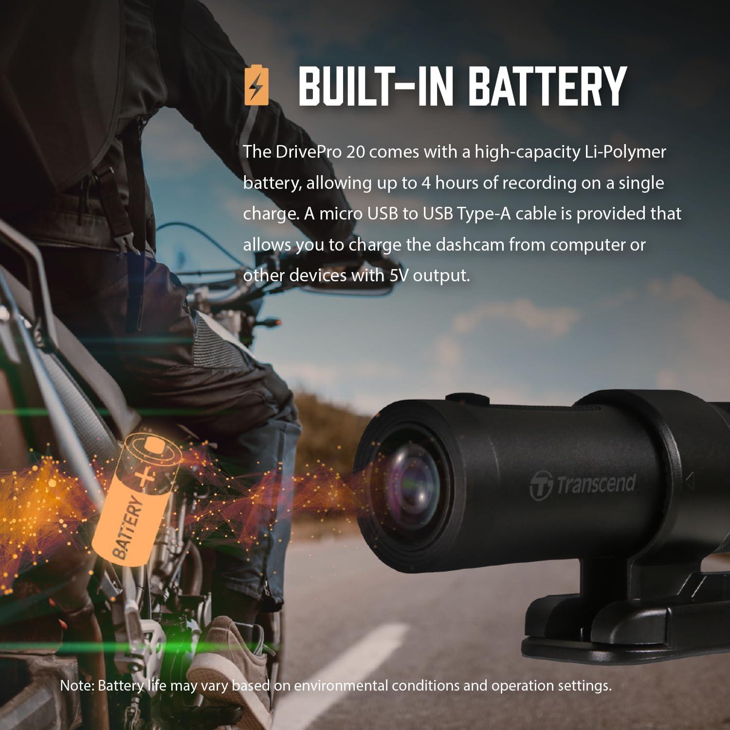 Cámara de Salpicadero Transcend TS-DP20A 32GB Full HD 1080P