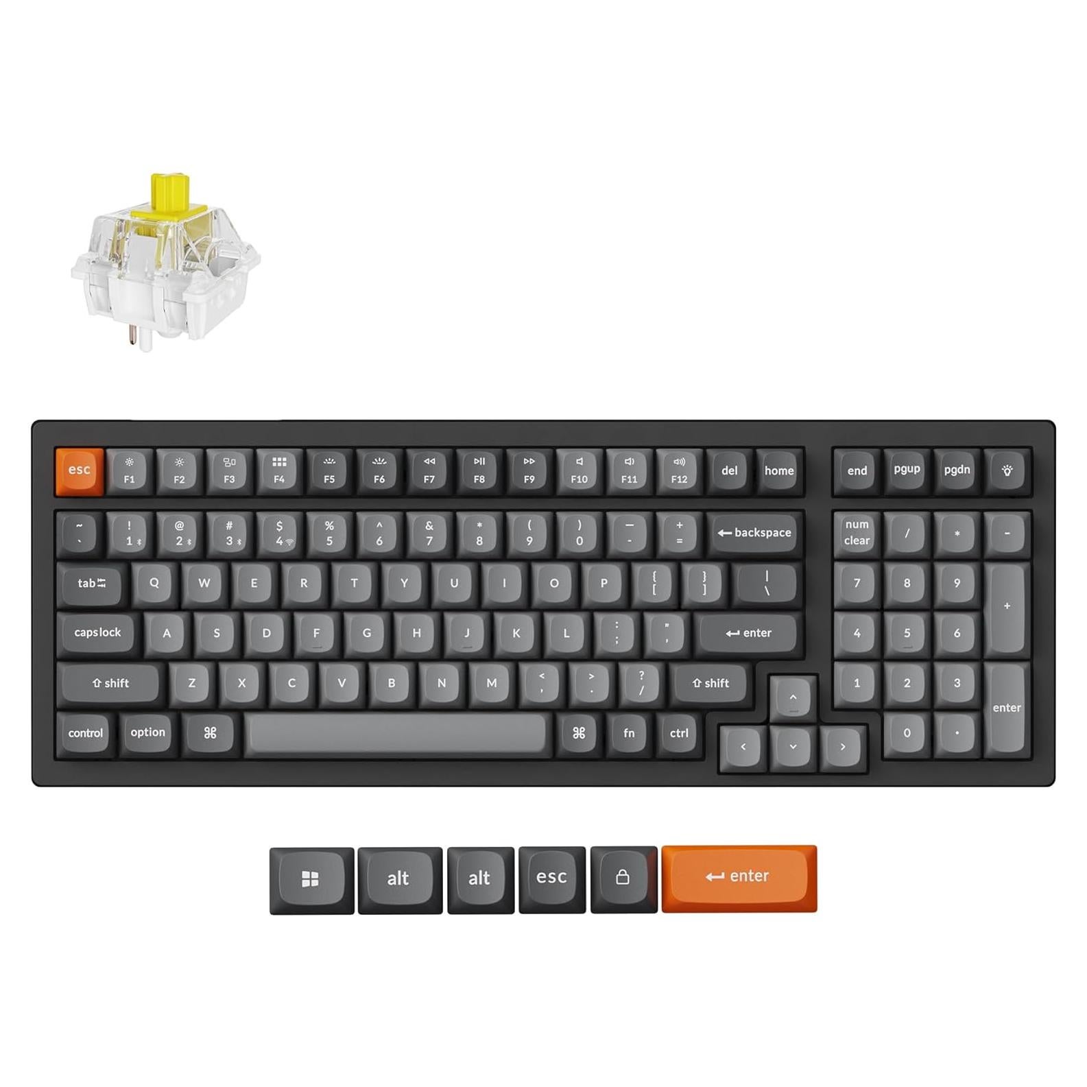 Teclado Mecánico Inalámbrico Keychron K4 Max 96% Bluetooth 5.1