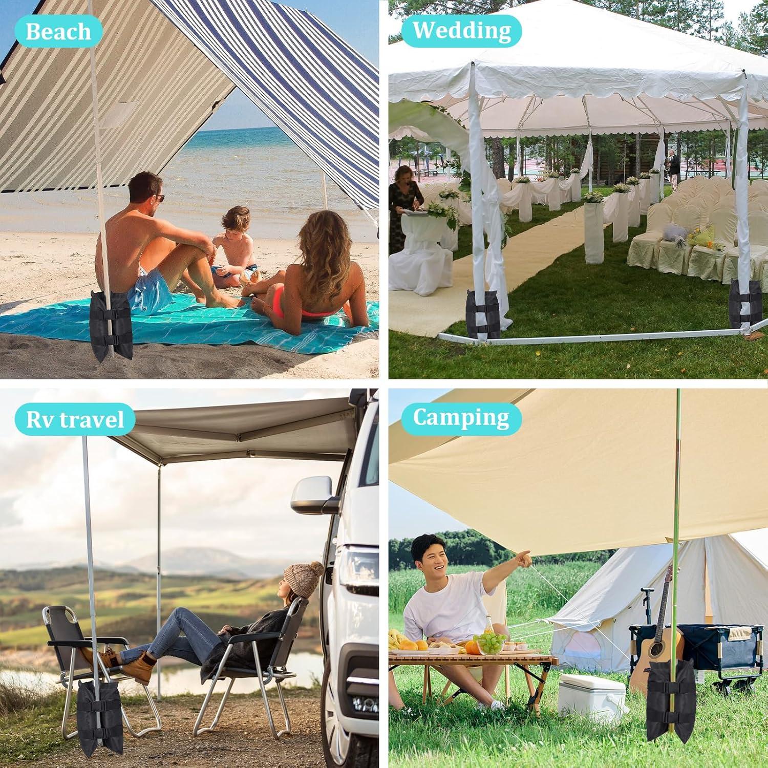 Bolsas de Arena Esmorah 4-Pack 240LB para Carpa y Gazebo