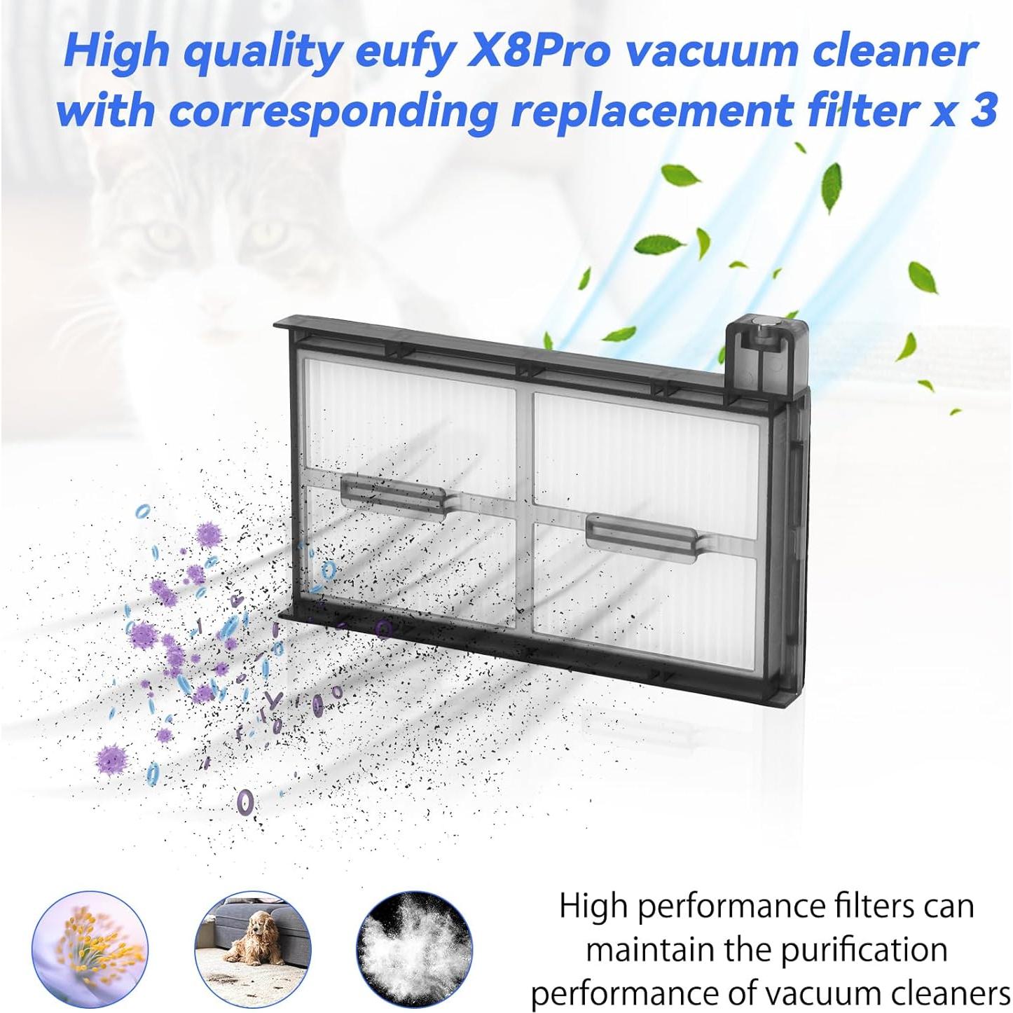 Kit de Accesorios Eufy RoboVac X8 Pro - 22 Piezas Repuesto