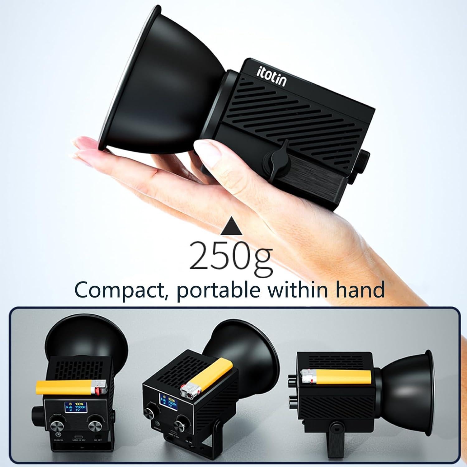 Luz LED de Video Portátil Bi-Color 60W PIXEL LD-C60