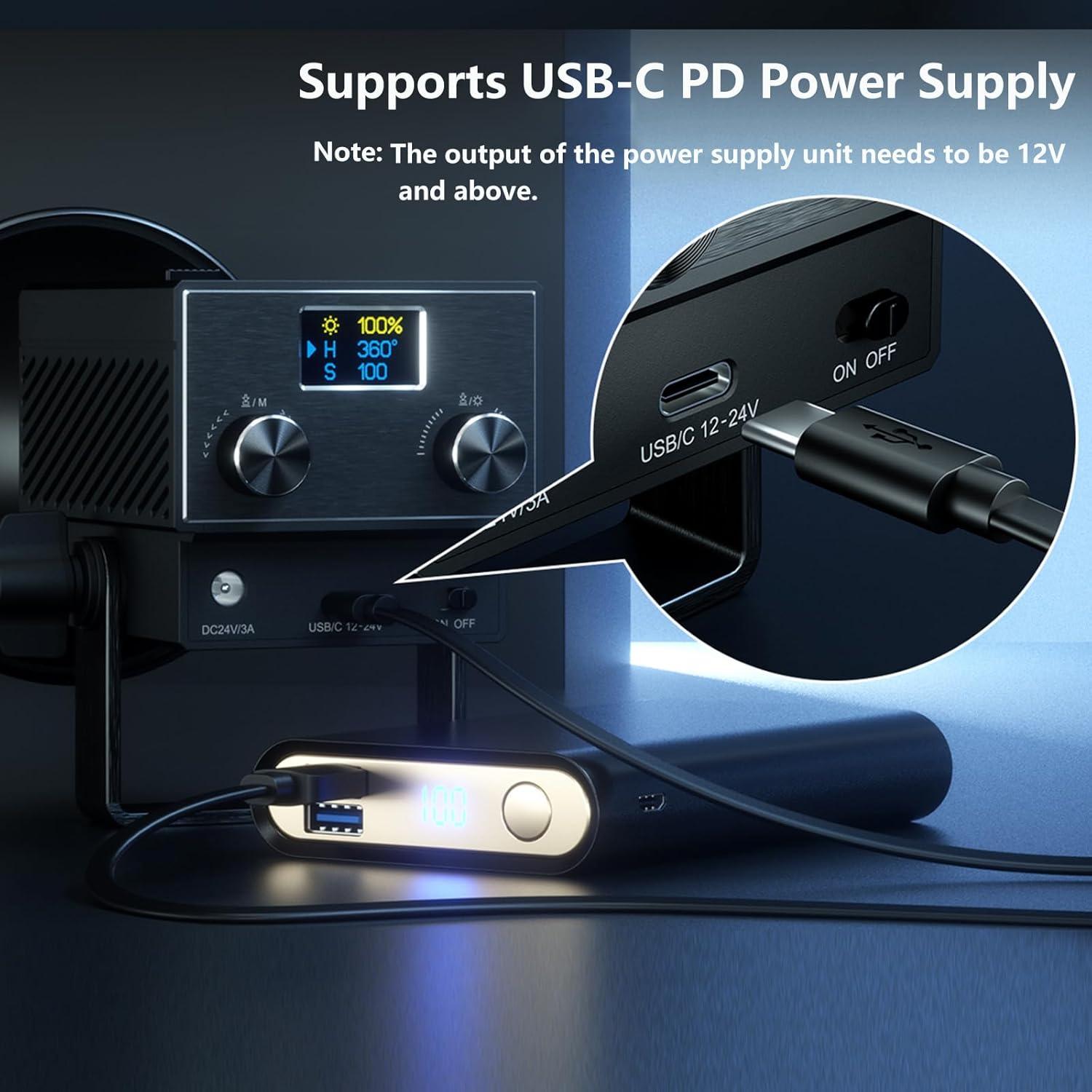 Luz LED de Video Portátil Bi-Color 60W PIXEL LD-C60