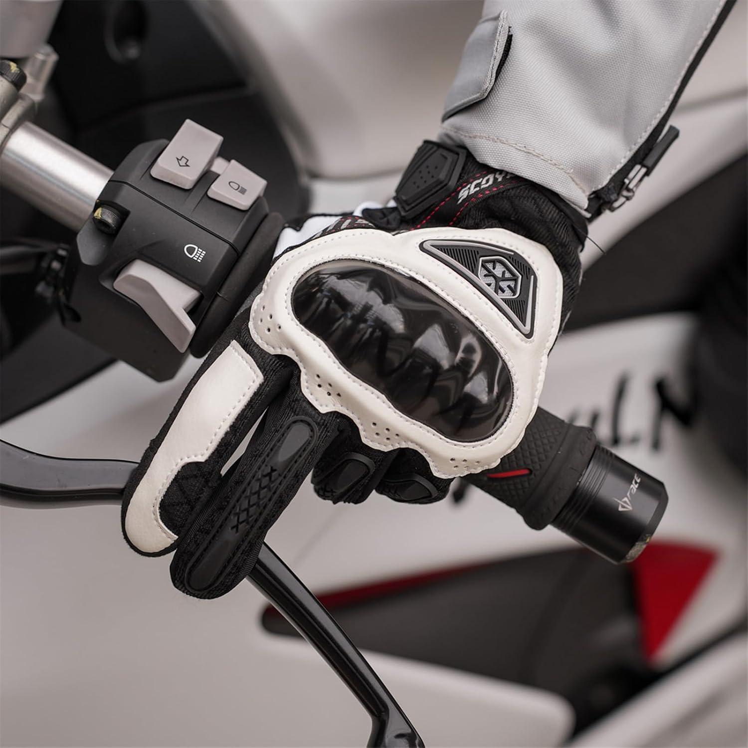 Guantes de Motocicleta Scoyco MC146W para Mujeres Táctiles