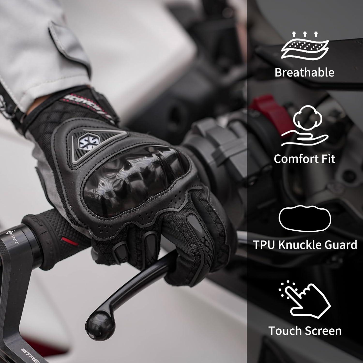 Guantes de Motocicleta Scoyco MC146W para Mujeres Táctiles