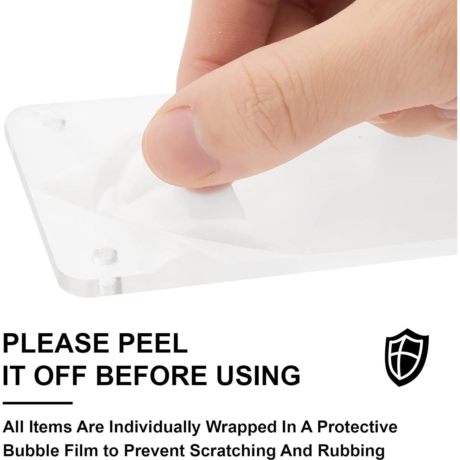 Soporte Acrílico UQW para Exhibición 3 Niveles 20x8cm