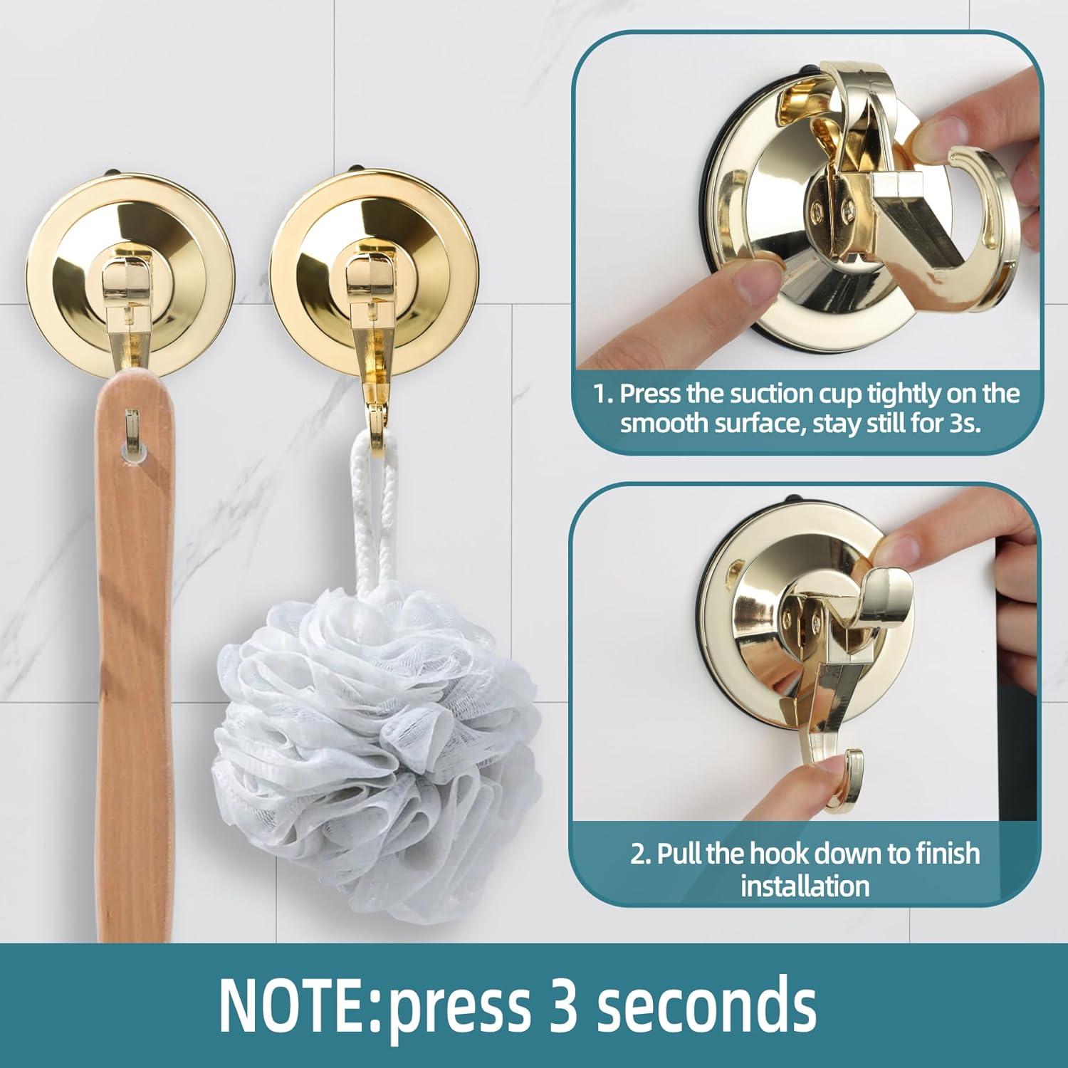 Ganchos de Ventosa Antimbee Oro - Paquete de 10, 5 kg