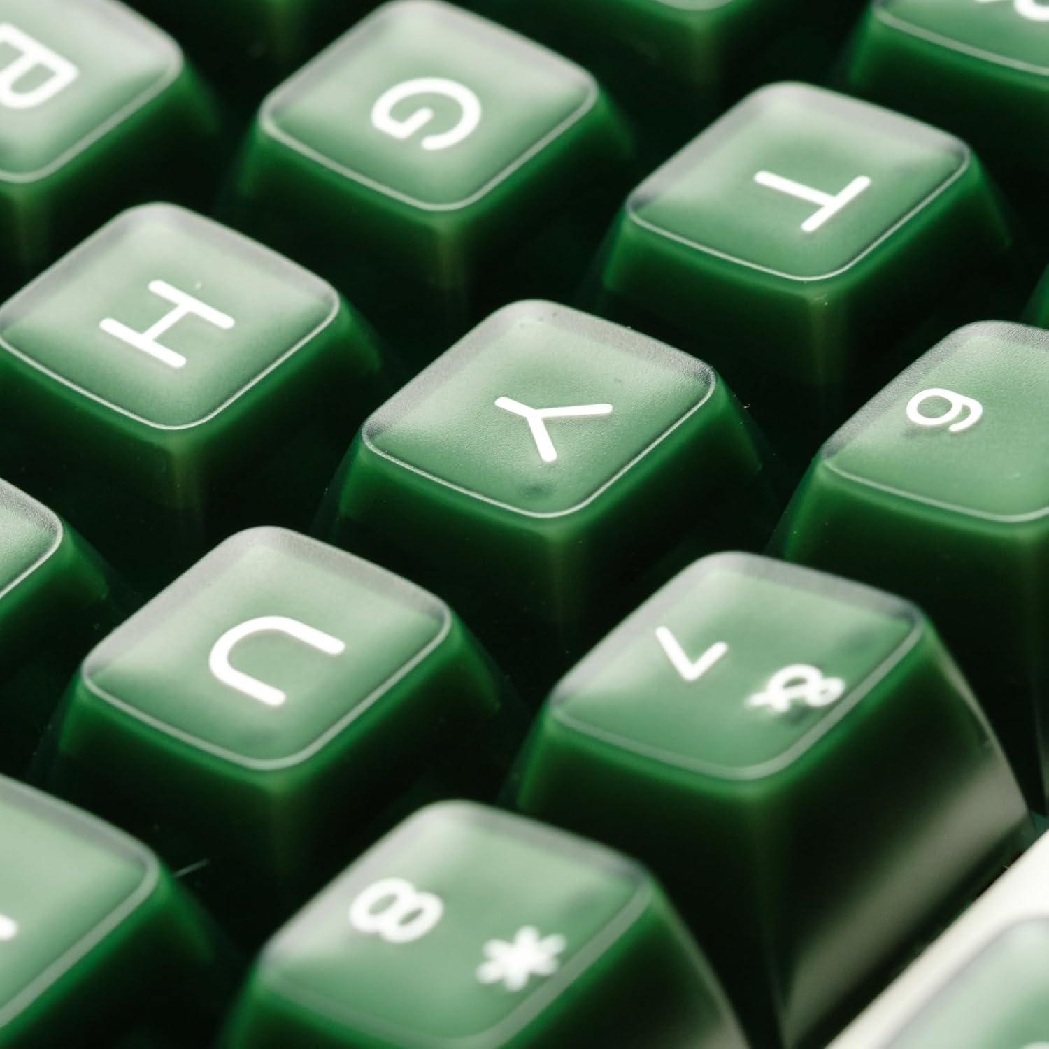 Conjunto de Teclas Mecánicas REDQIN 142 PBT RSA Verde Esmeralda