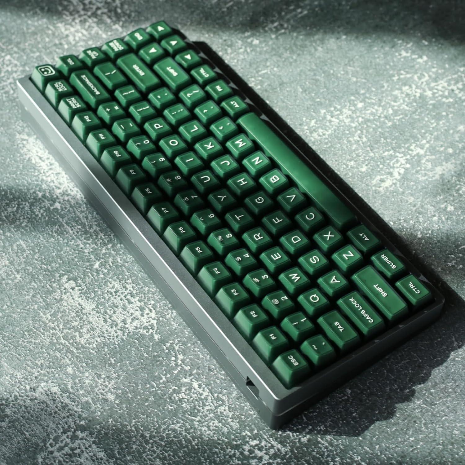 Conjunto de Teclas Mecánicas REDQIN 142 PBT RSA Verde Esmeralda