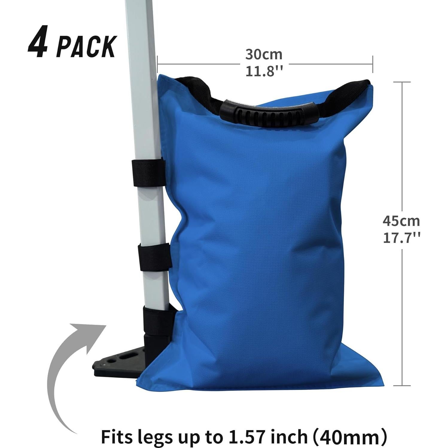 Bolsas de Arena para Carpa CROWN SHADES 12.7 kg Azul