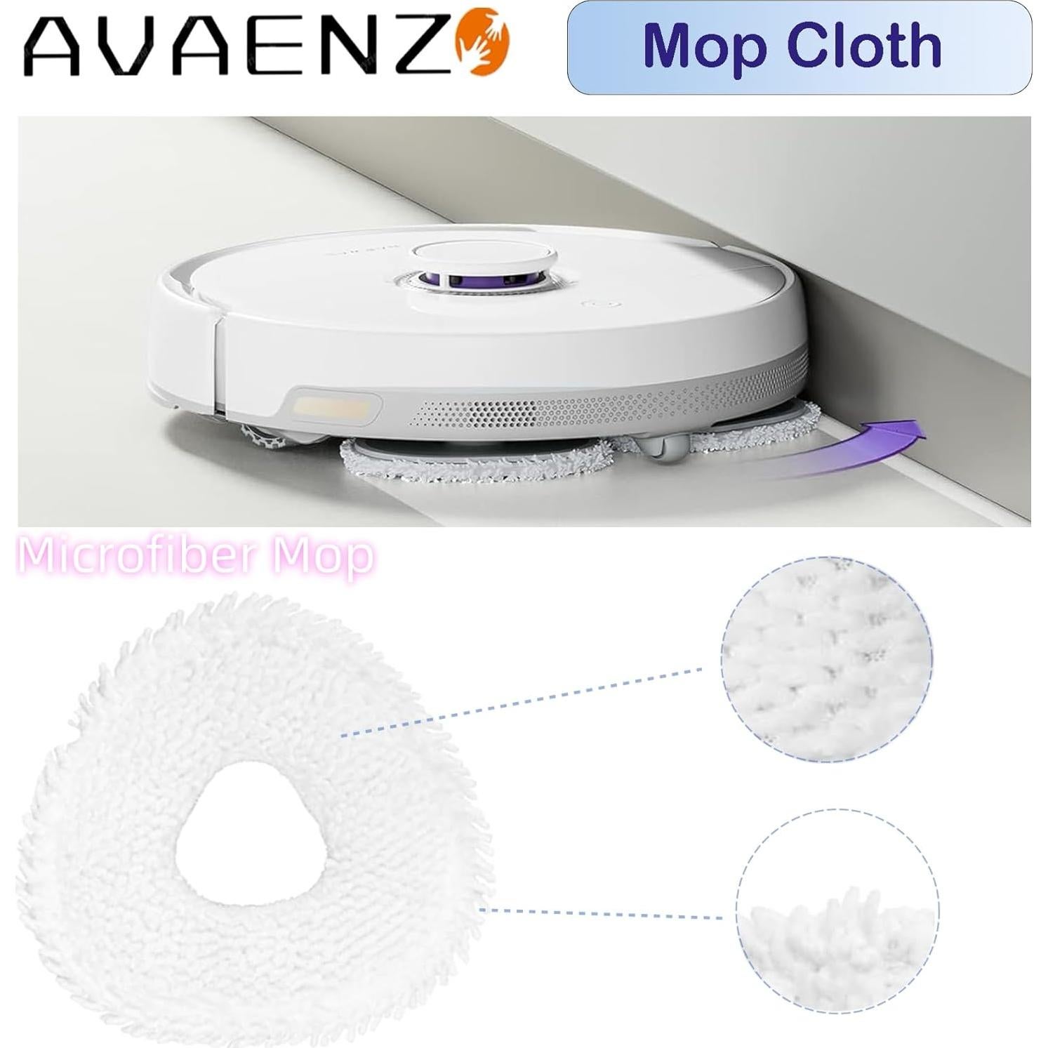 Paños de Reemplazo Microfibra para Aspiradora Narwal Freo X/Z Ultra - 8 Paquetes