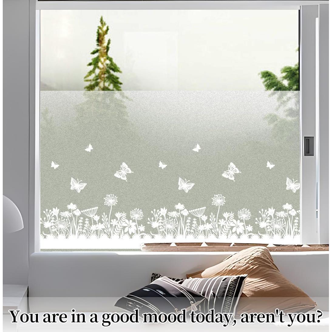 Película de Privacidad DKTIE 45x200 cm PVC Adhesiva Estática