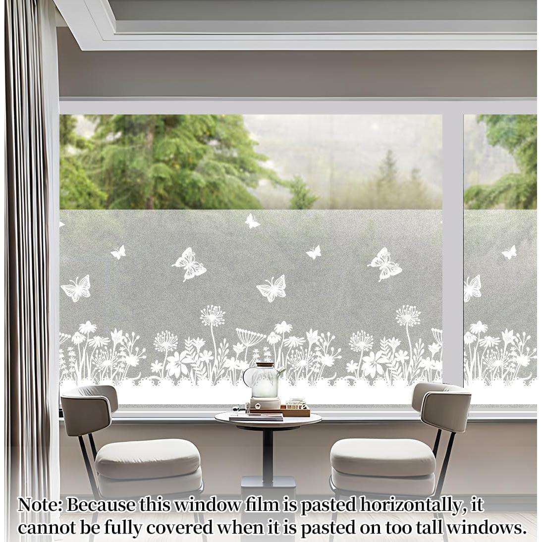 Película de Privacidad DKTIE 45x200 cm PVC Adhesiva Estática