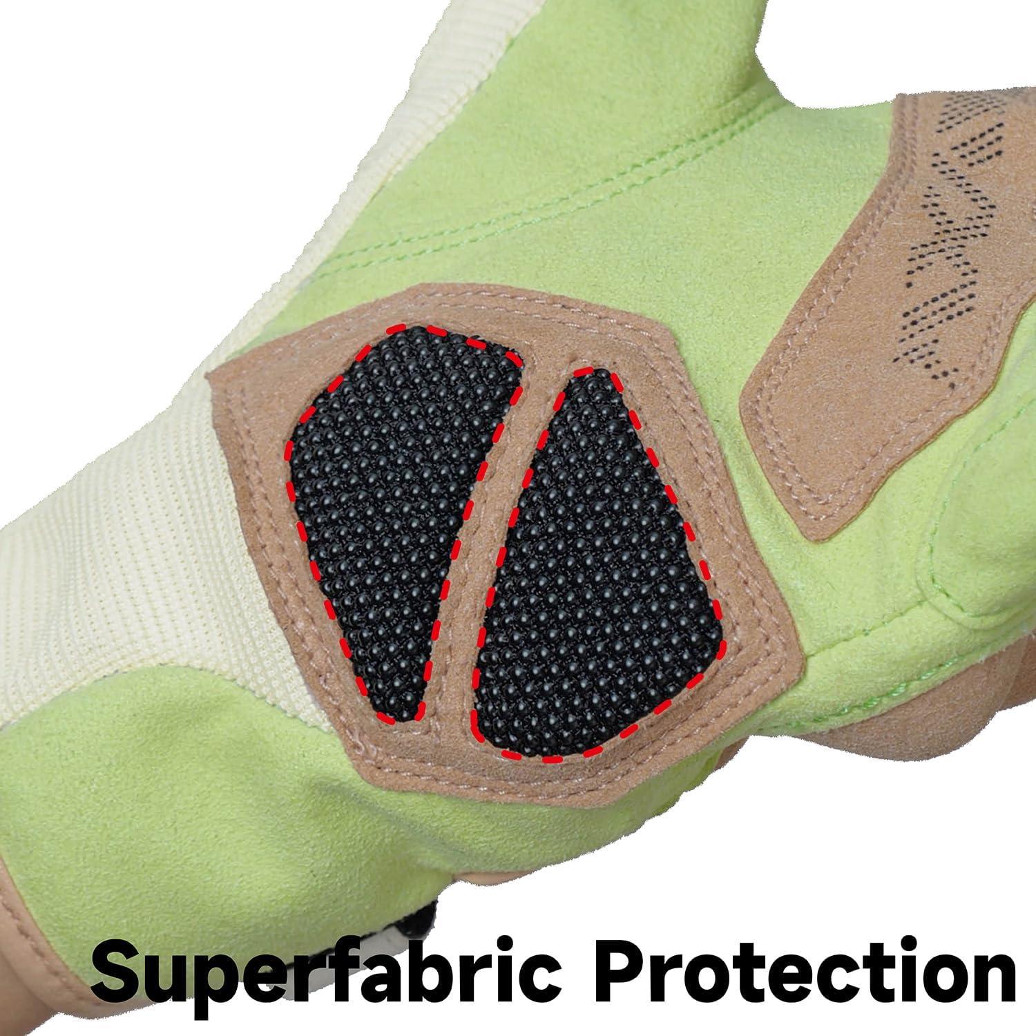 Guantes de Motocicleta VXW VMG327 Verde Táctiles Unisex