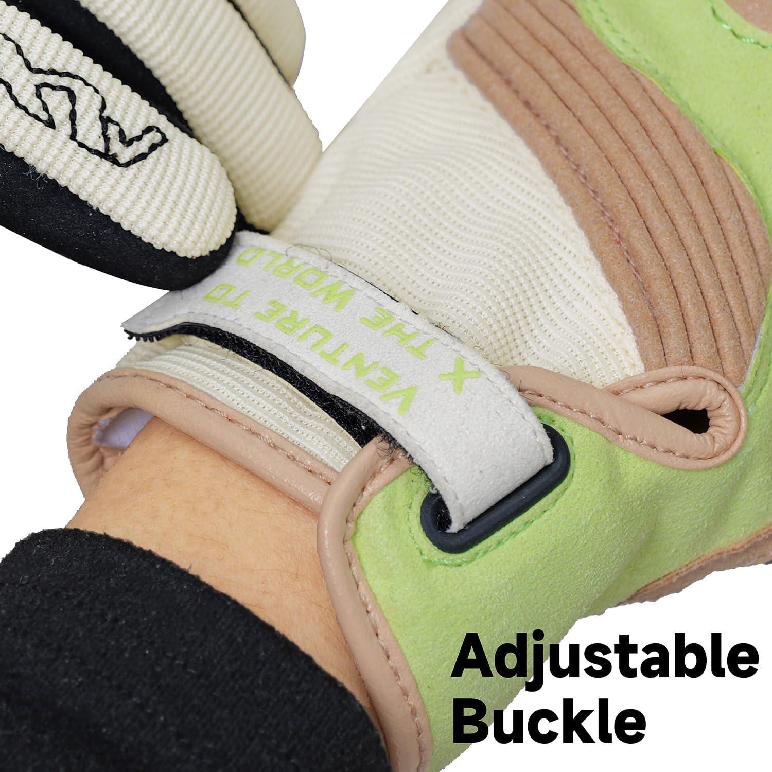 Guantes de Motocicleta VXW VMG327 Verde Táctiles Unisex