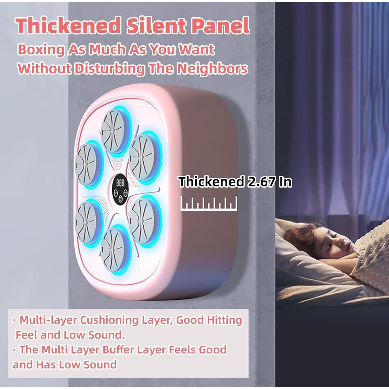 Máquina de Boxeo Musical Rosa ENDBAG LGF-QJQ-001 con Guantes