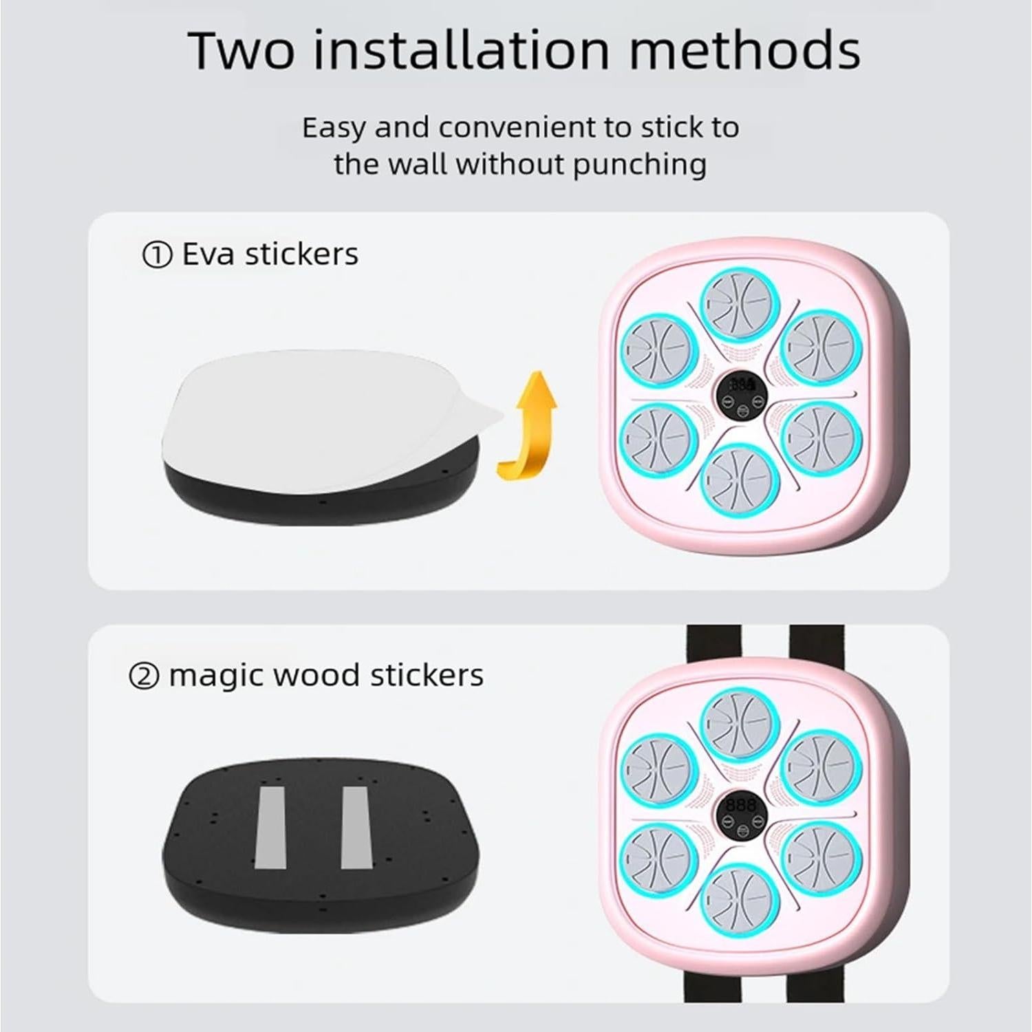 Máquina de Boxeo Musical Rosa ENDBAG LGF-QJQ-001 con Guantes