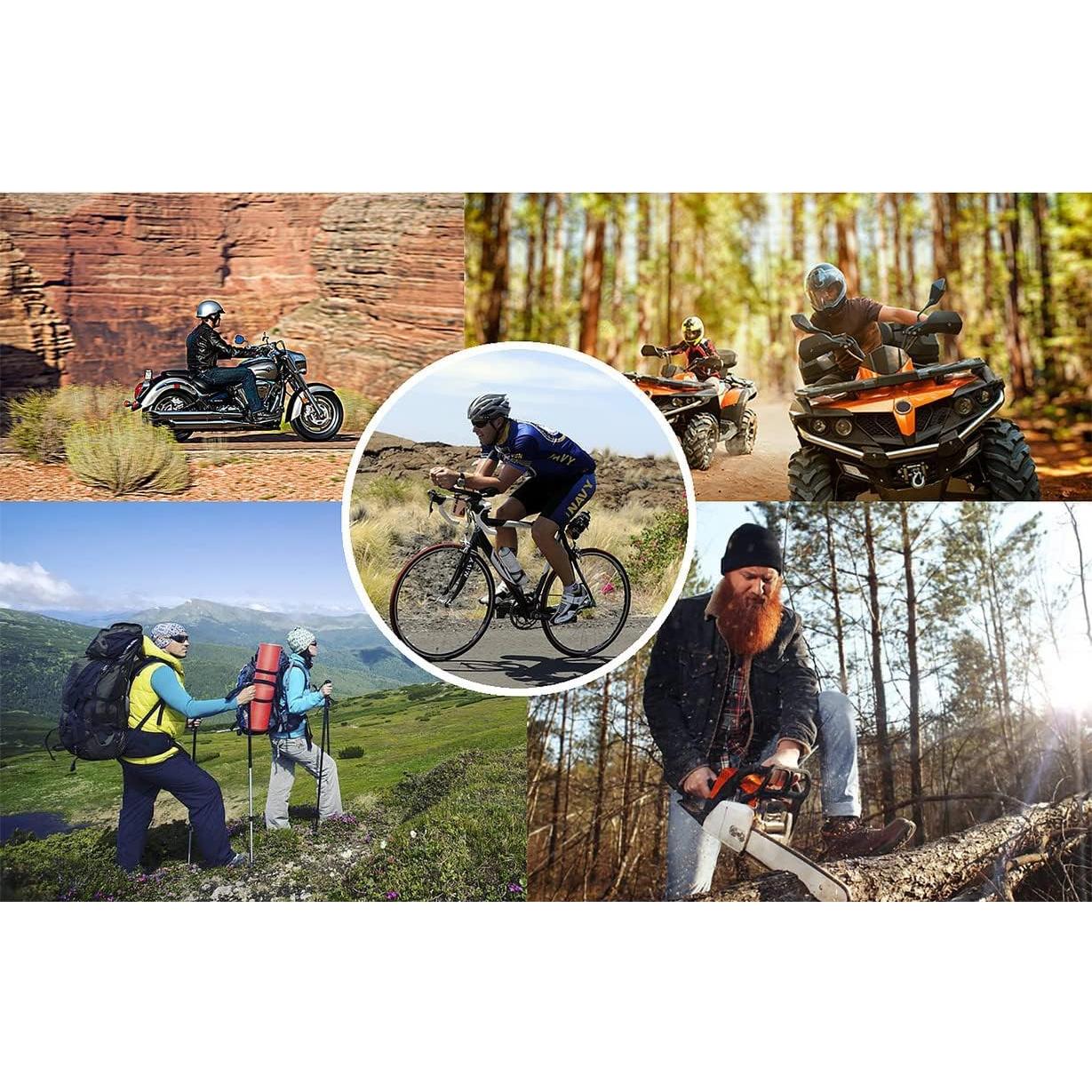 Guantes de Motocicleta QUENLOOP Unisex Táctiles y Acolchados