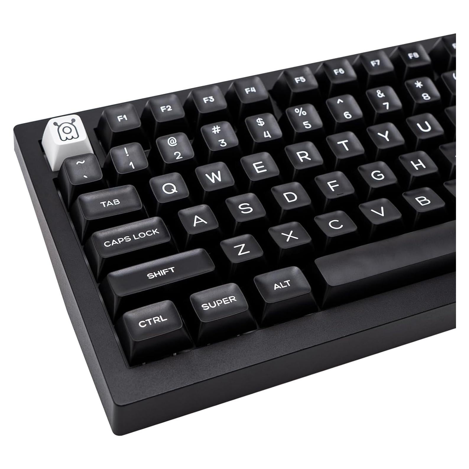 Juego de Teclas Mecánicas PBT 160 Teclas Negras SA GEKUCAP