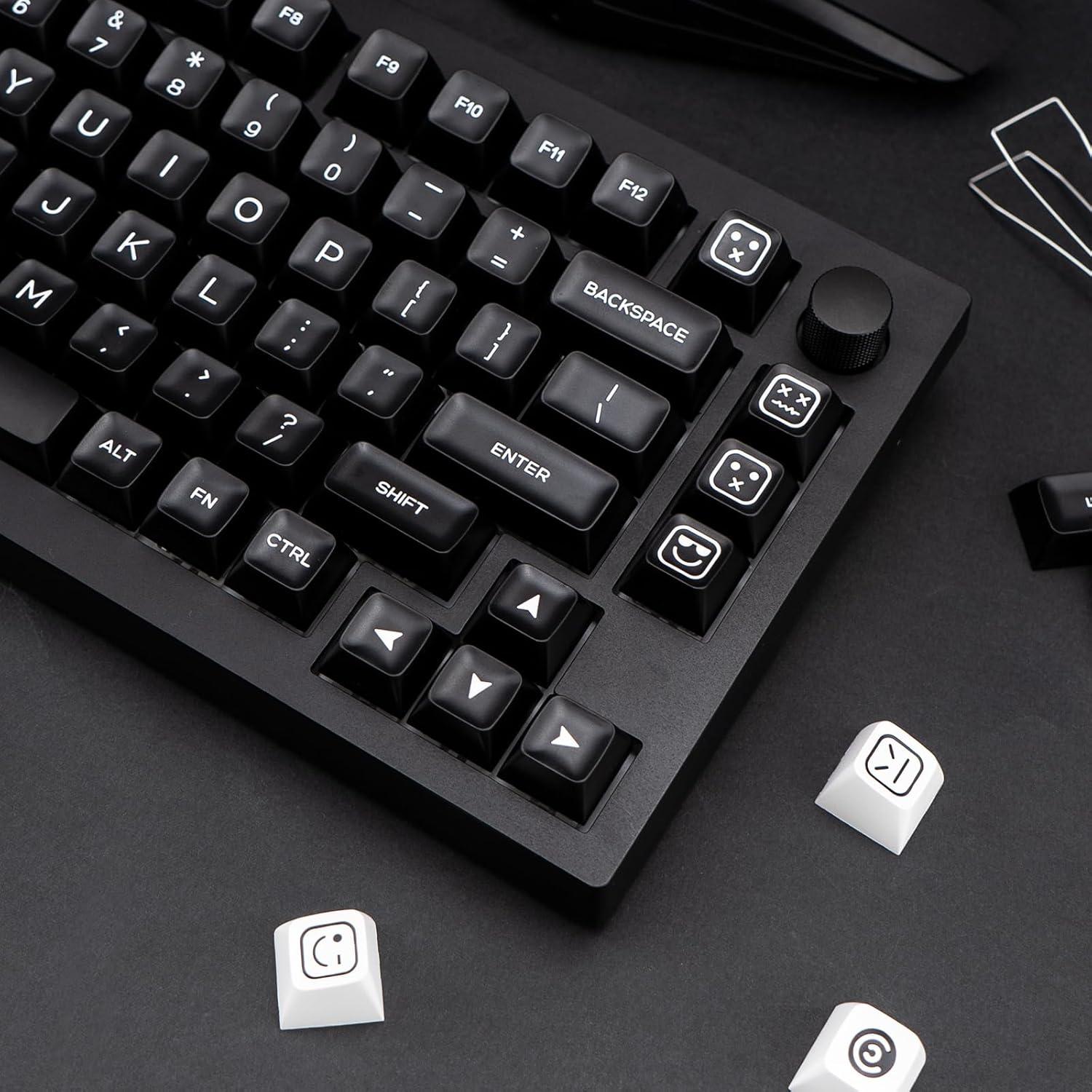 Juego de Teclas Mecánicas PBT 160 Teclas Negras SA GEKUCAP