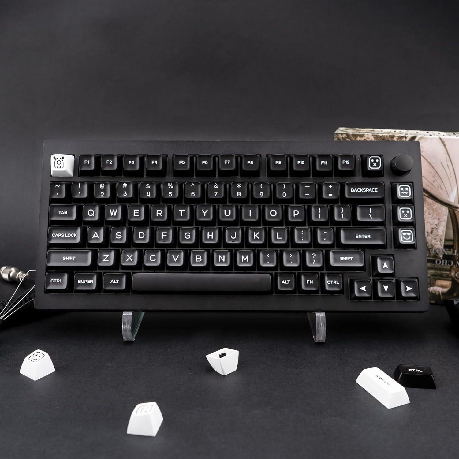 Juego de Teclas Mecánicas PBT 160 Teclas Negras SA GEKUCAP