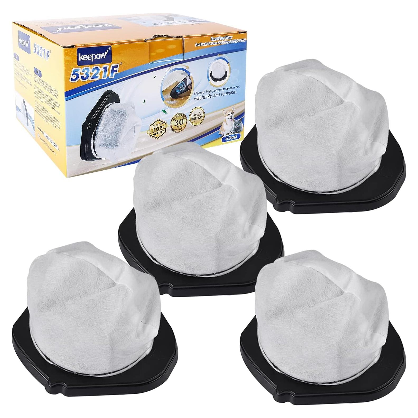 Filtro de Reemplazo KEEPOW para Aspiradora Shark SV75 - 4 Paquete