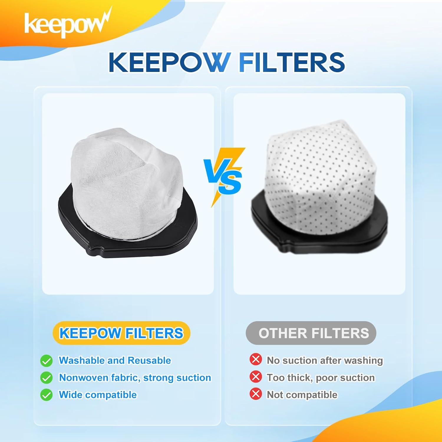 Filtro de Reemplazo KEEPOW para Aspiradora Shark SV75 - 4 Paquete