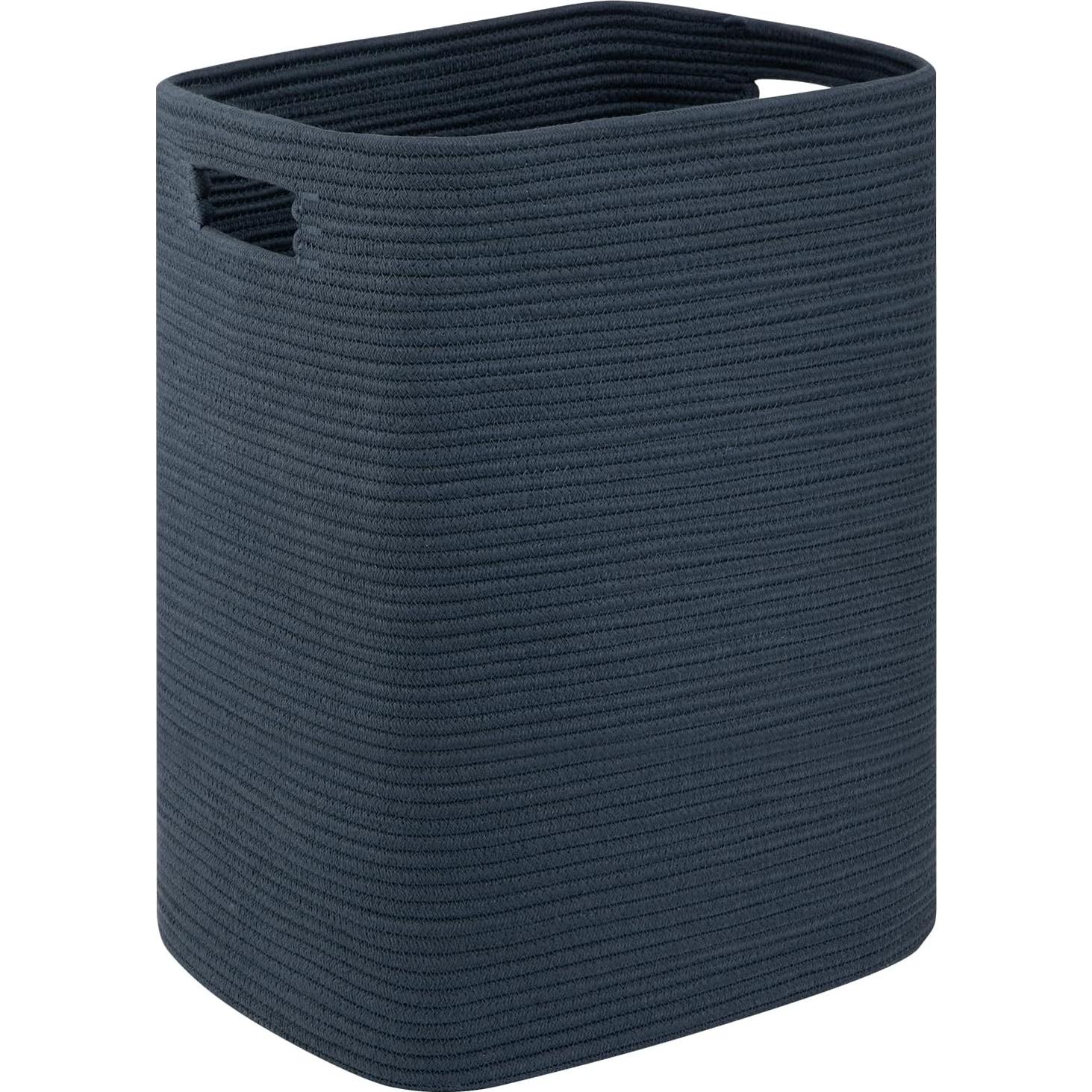 Cesta de Ropa Grande OIAHOMY Algodón 76L Azul 40.6x33x55.9cm