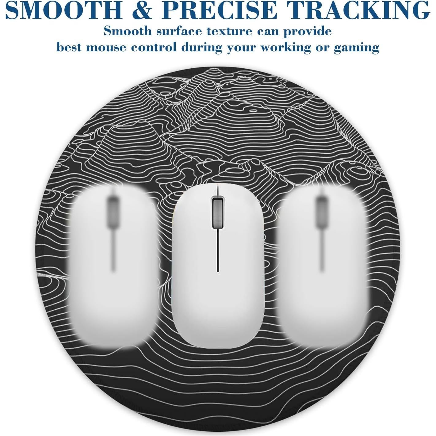 Alfombrilla de Ratón Redonda Ghatobty Mapa Topográfico 20 cm