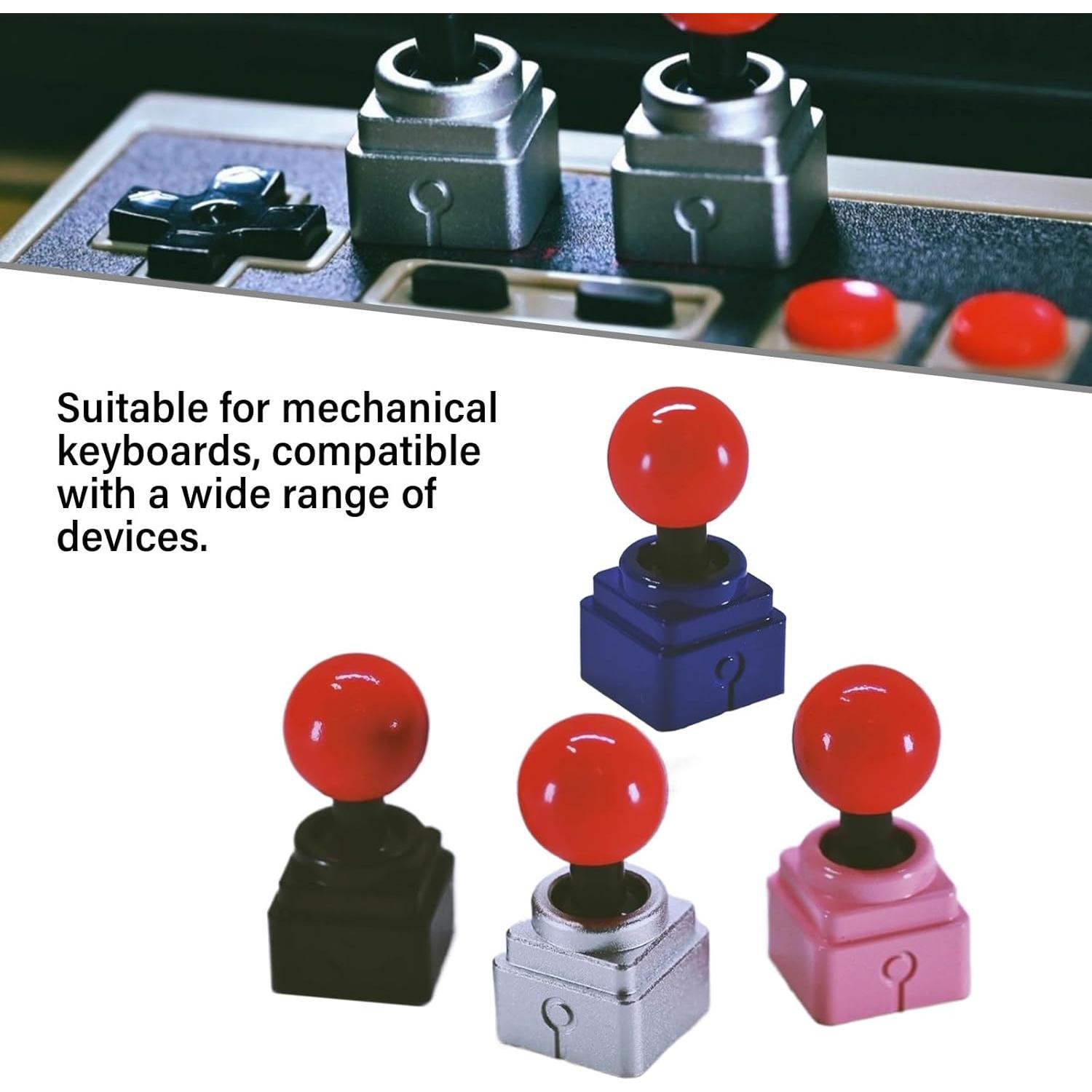 Tapa de Tecla de Metal Joystick Vintage para Teclados Mecánicos