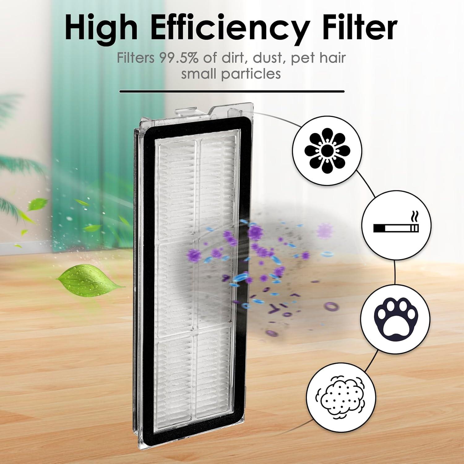 Kit de Repuestos CHAIN PEAK para Roborock QRevo S - 10 Piezas