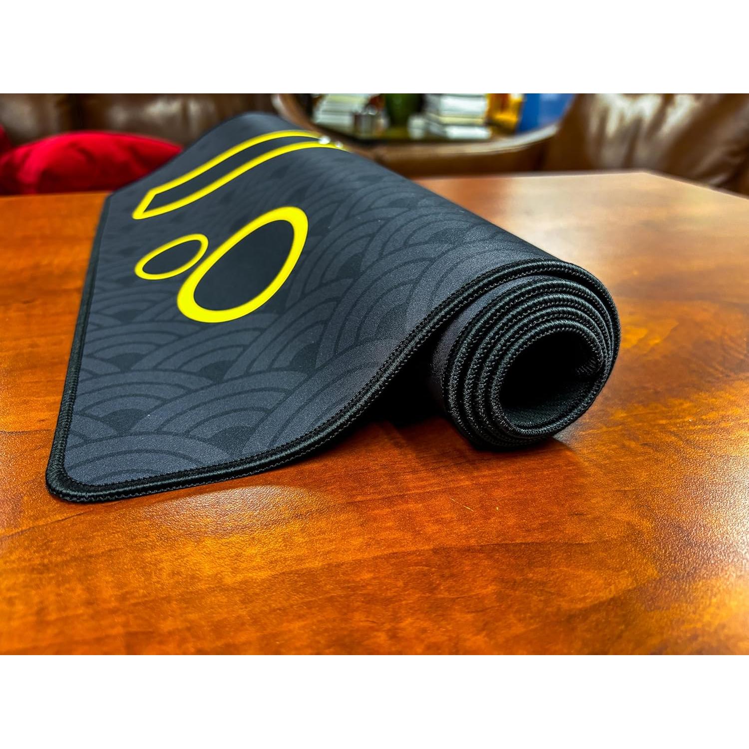 Mini Tapete de Blackjack Casino Quest 89 x 40 cm Negro/Dorado