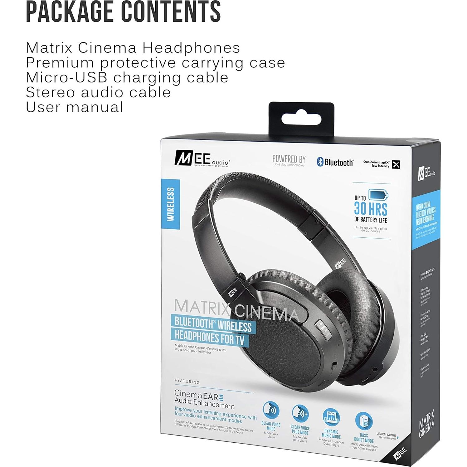 Auriculares Inalámbricos MEE audio Matrix Cinema Bluetooth 4.2