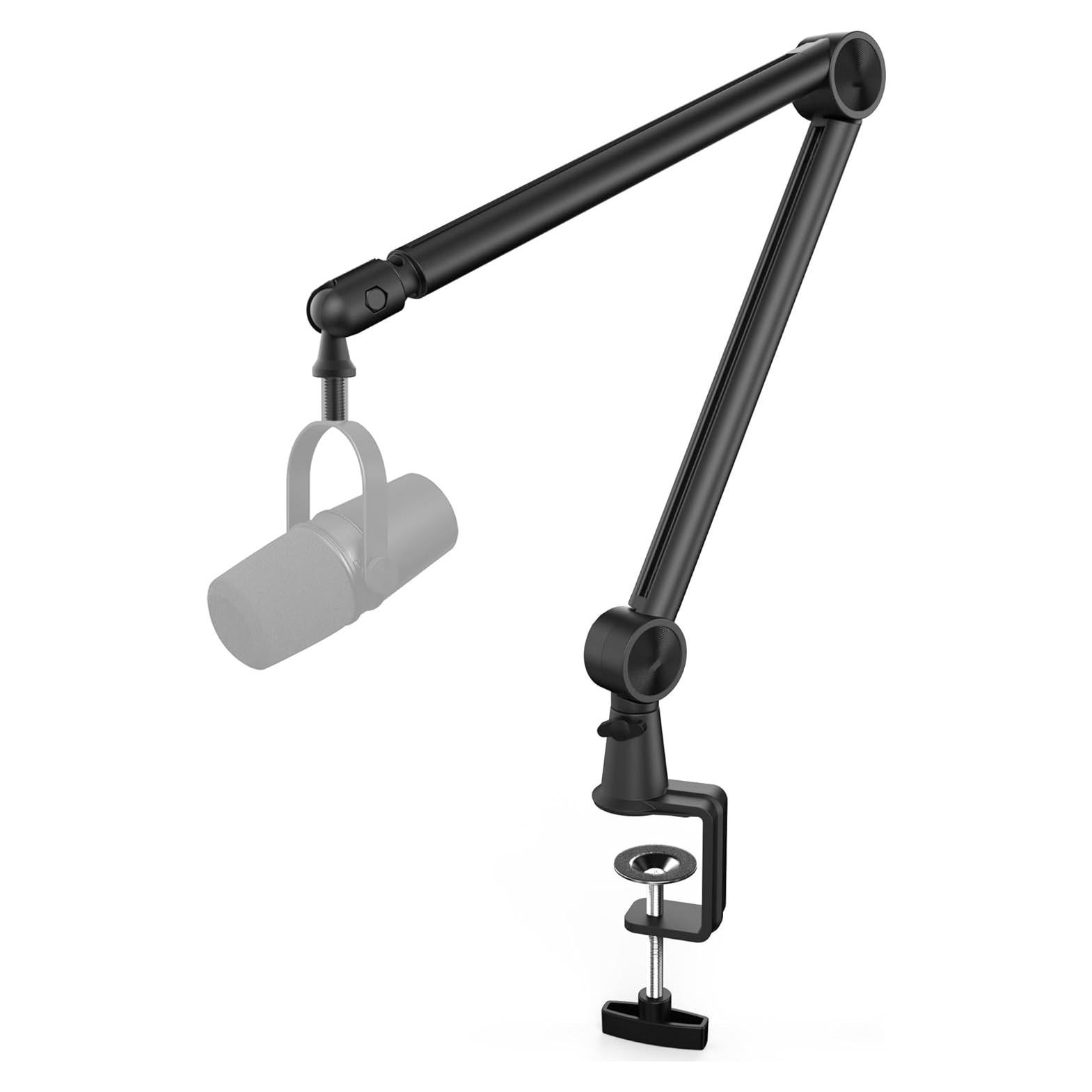 Brazo de Micrófono Premium HS20 Negro con Gestión de Cables