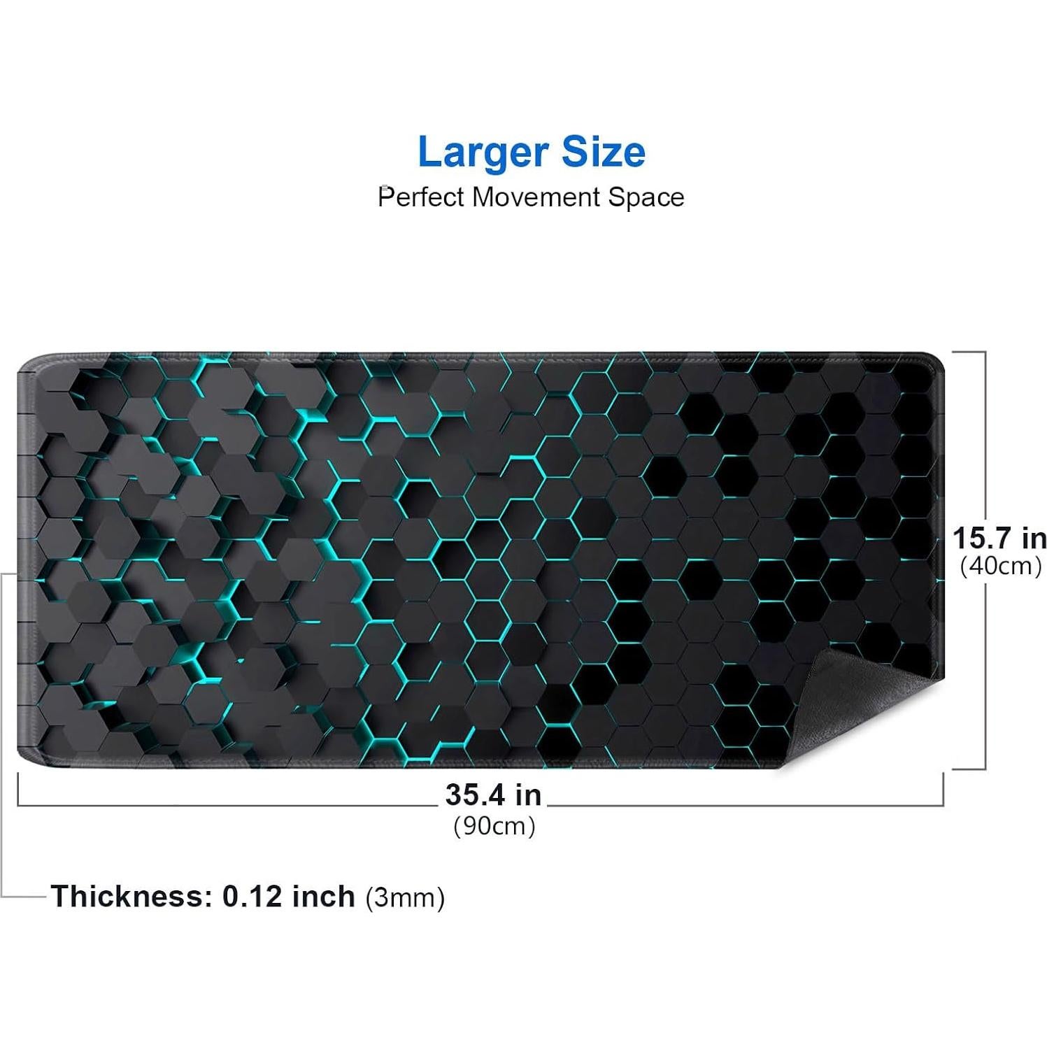 Alfombrilla de Ratón IMAYONDIA XL Panal Negro 900x400mm