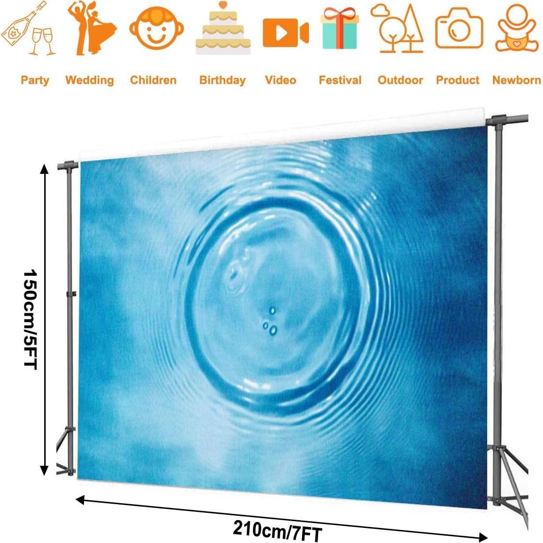 Fondo de Fotografía Kanworse 5x7ft Ondas para Retratos