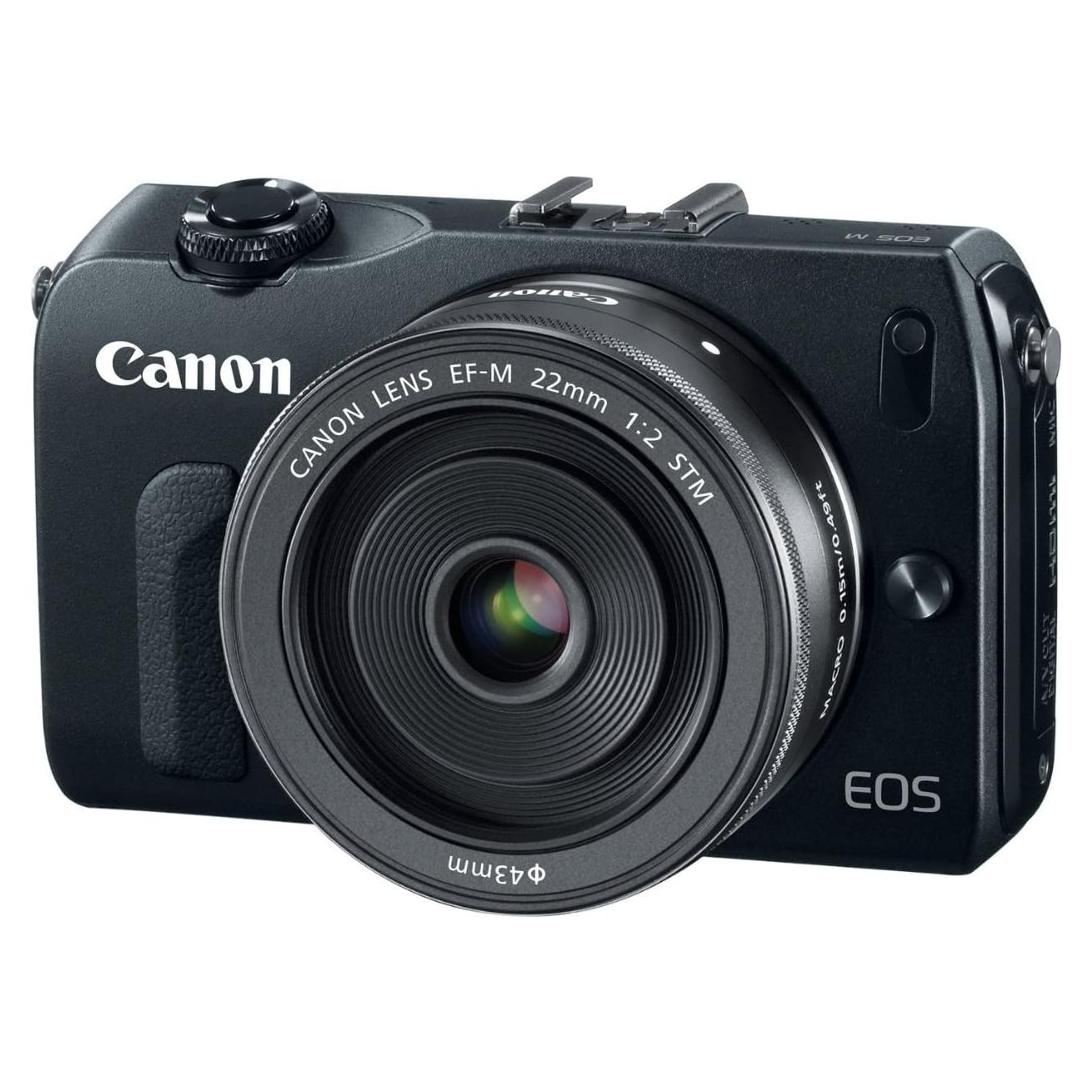 Canon EOS M 18.0 MP Compact Systems Camera with 3.0-Inch LCD and EF-M22 STM Lens Black