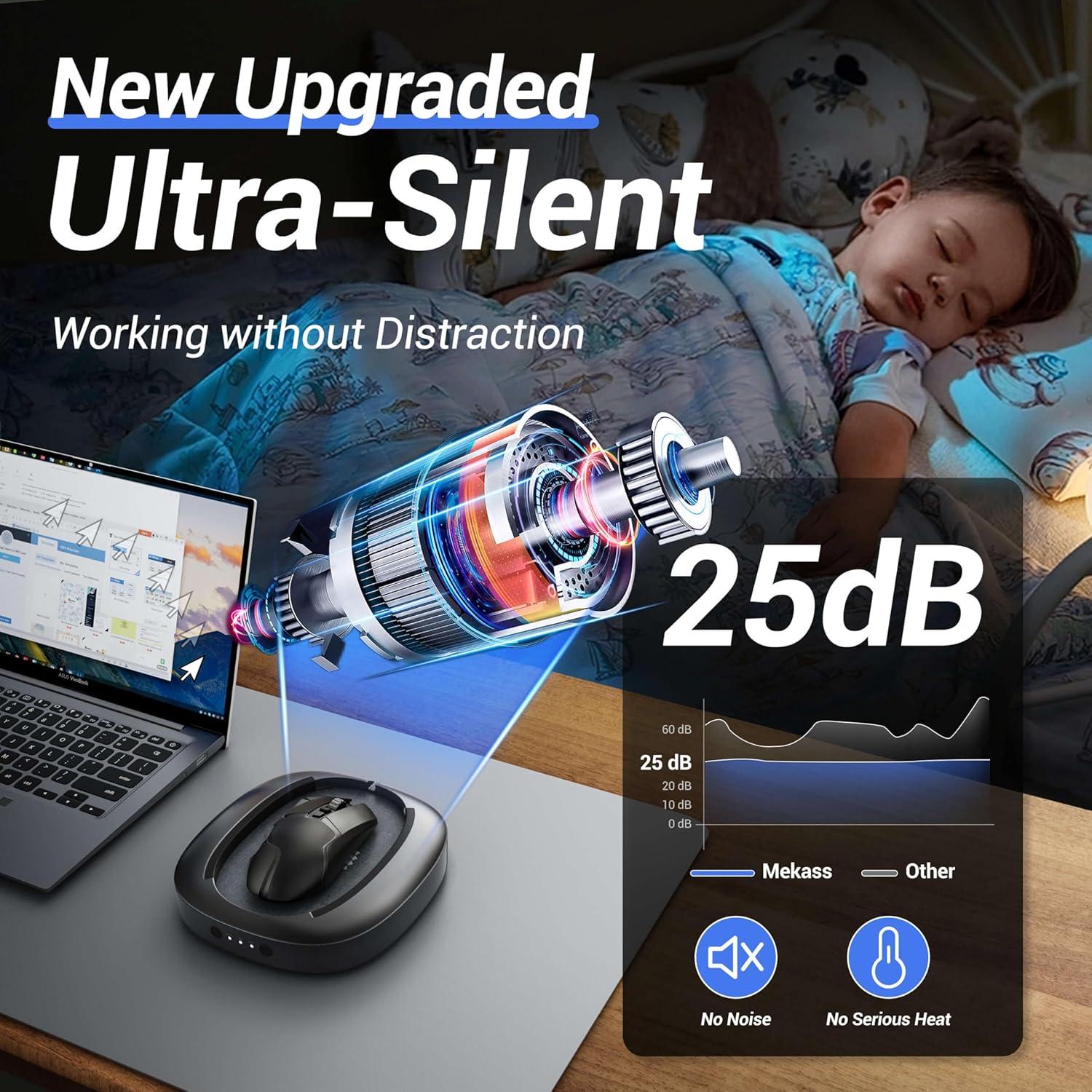 Mouse Jiggler Indetectable MEKASS con Temporizador Ultra-Silencioso