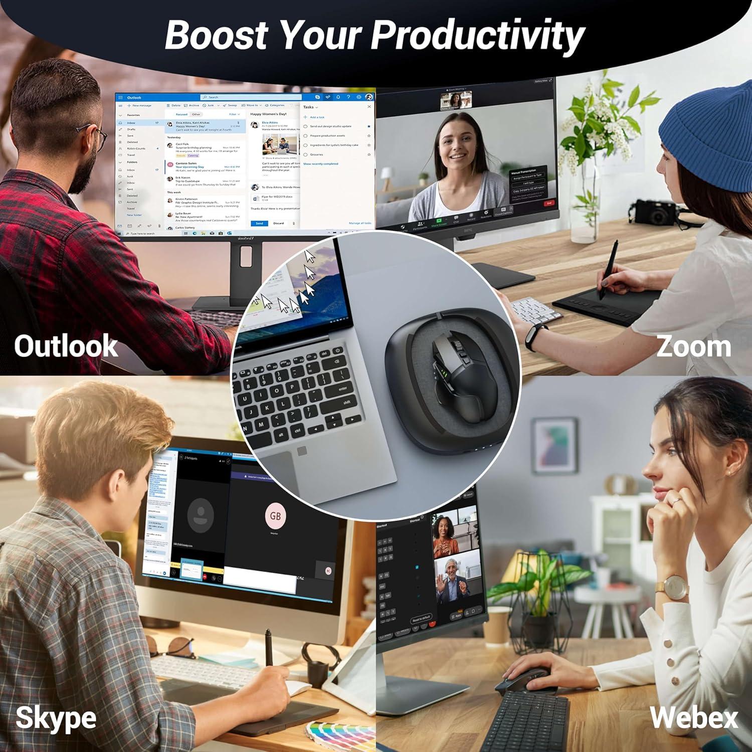 Mouse Jiggler Indetectable MEKASS con Temporizador Ultra-Silencioso