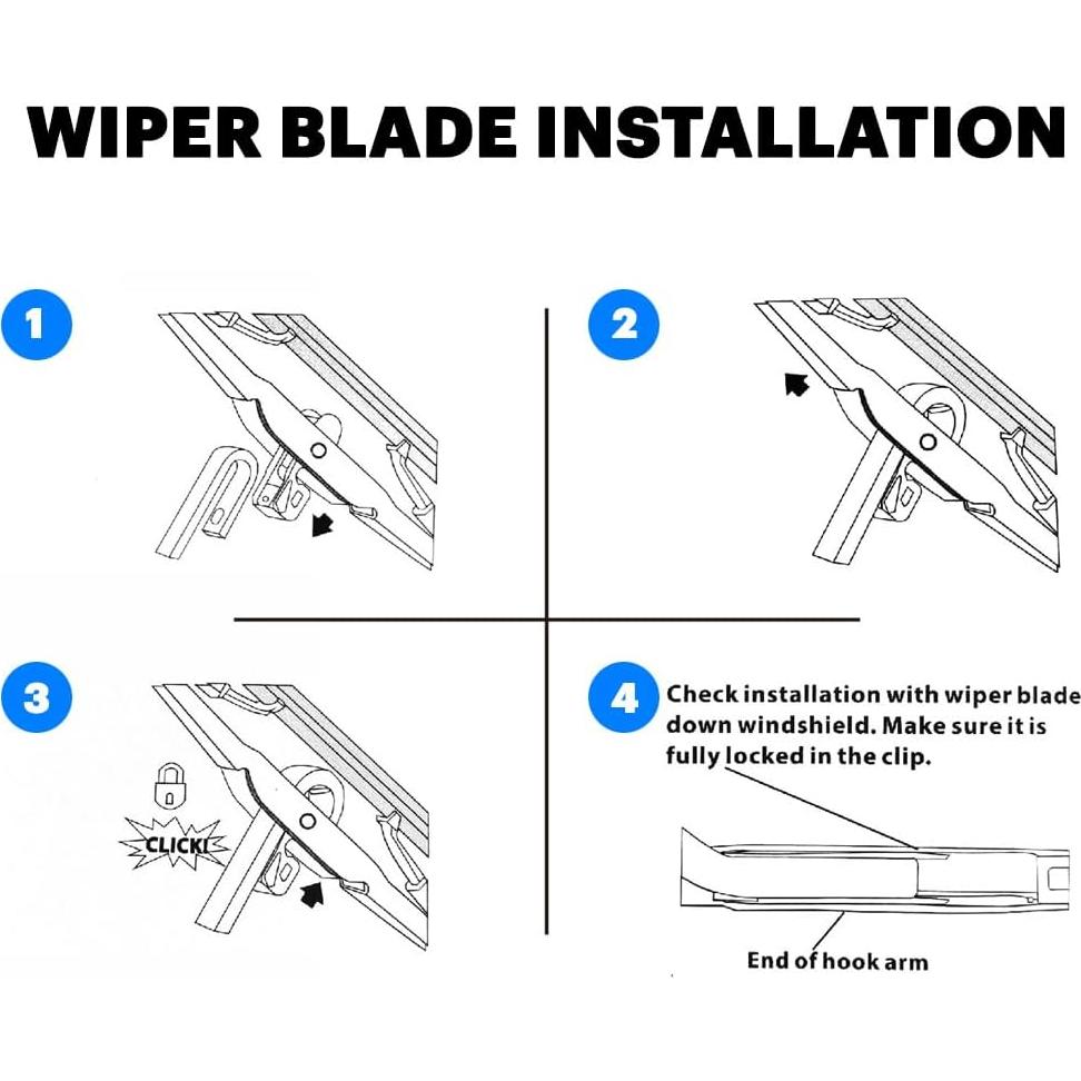 Limpiaparabrisas Delanteros NAROWAN 14" con Tabletas de Limpieza