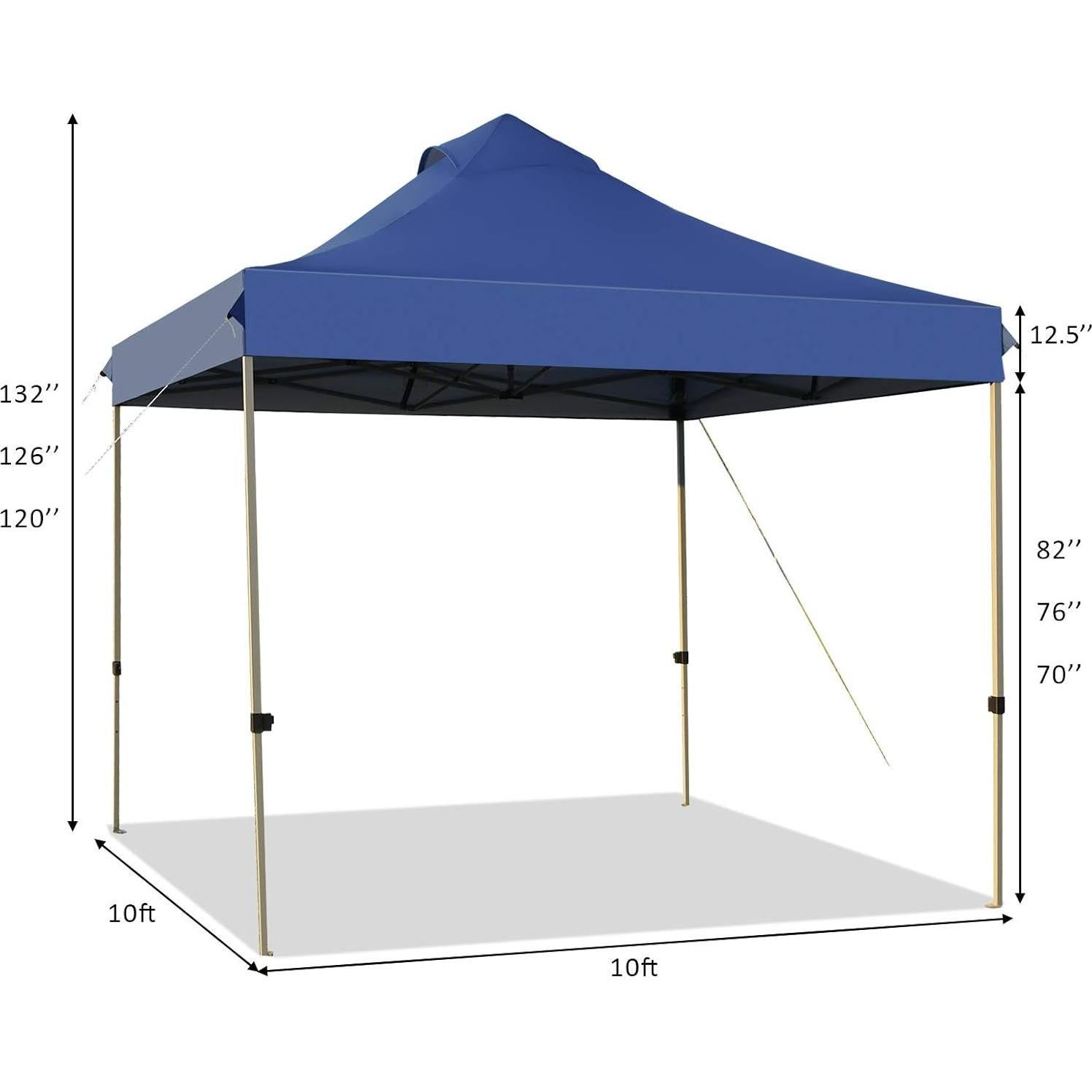 Carpa Plegable Tangkula 3 Alturas 9.29 m² Azul