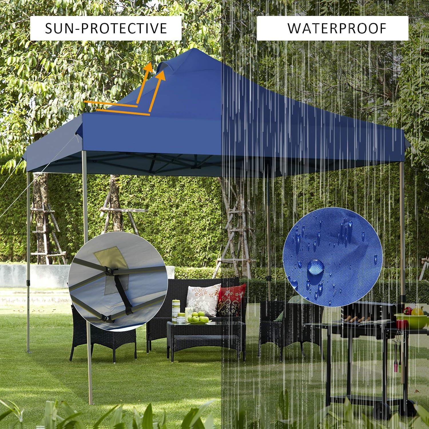 Carpa Plegable Tangkula 3 Alturas 9.29 m² Azul