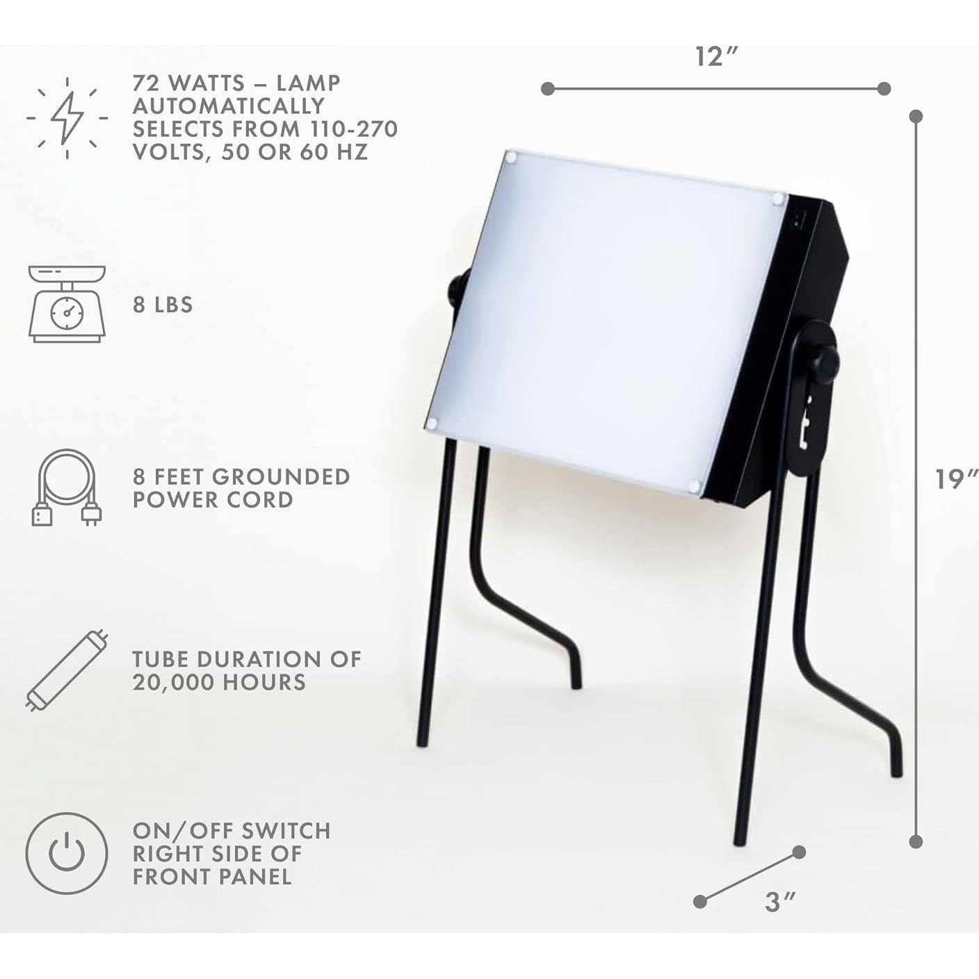 Lámpara de Terapia de Luz Northern Light NLT-BOX 10000 Lux