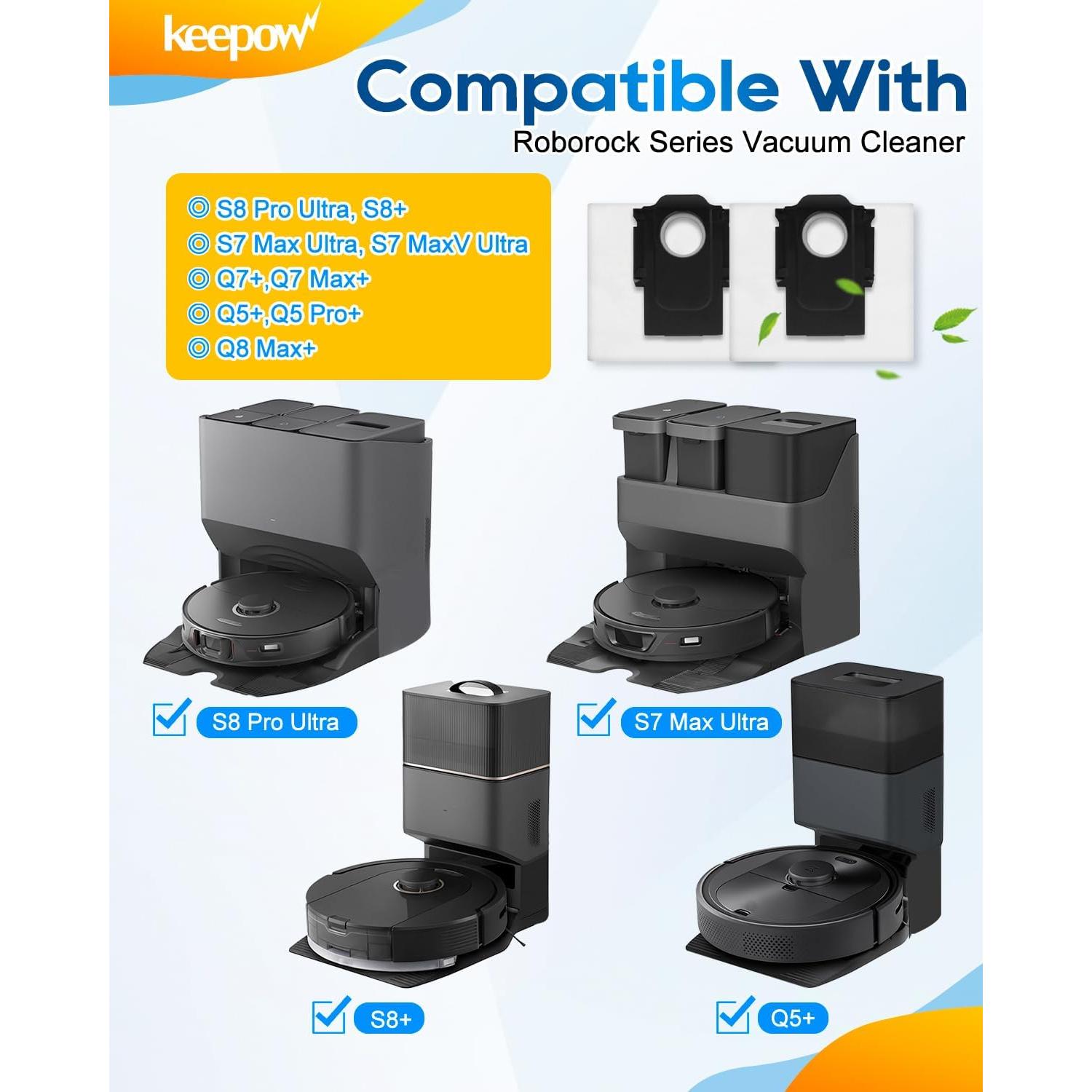 Bolsas de Polvo Reutilizables KEEPOW para Aspiradoras Roborock