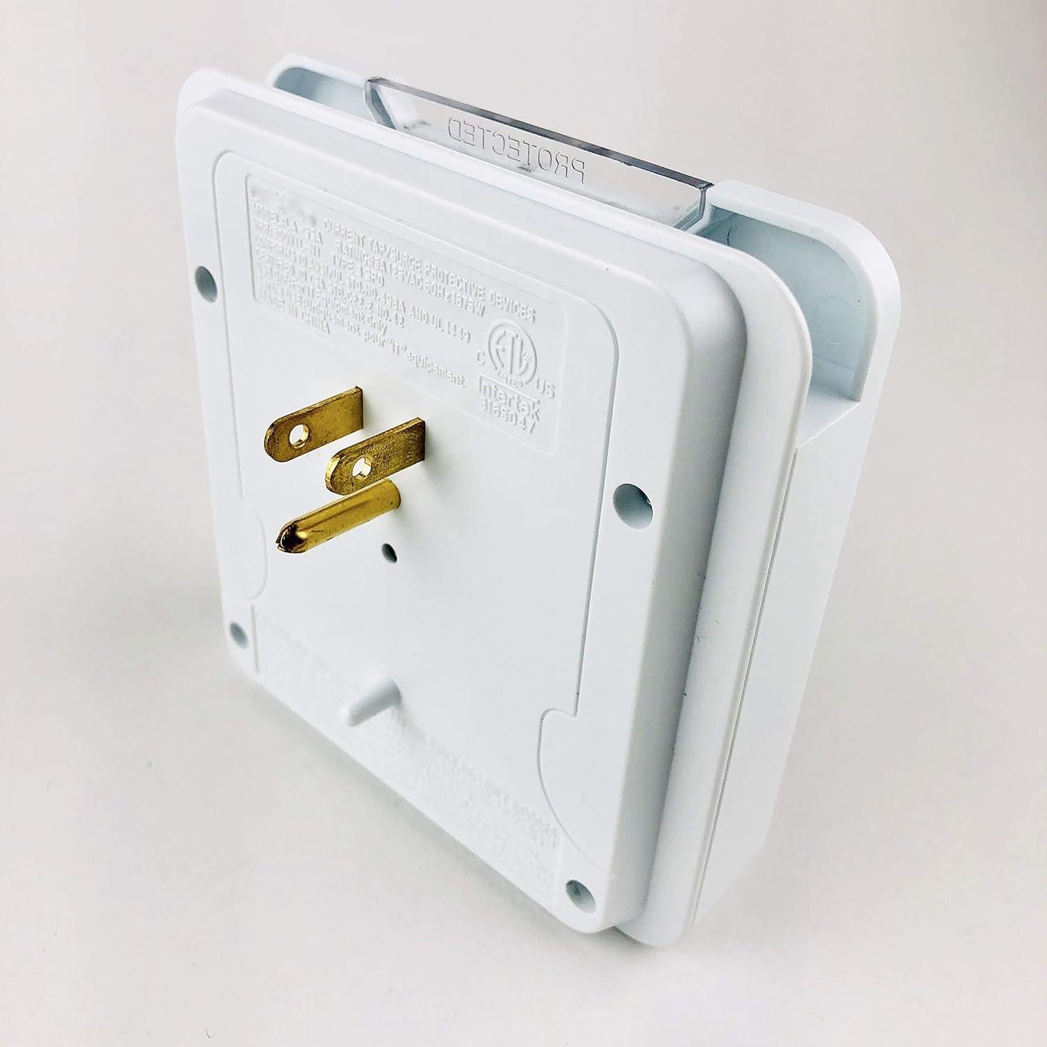 Glamsockets Protector de Sobretensión Decorativo USB 3 Salidas