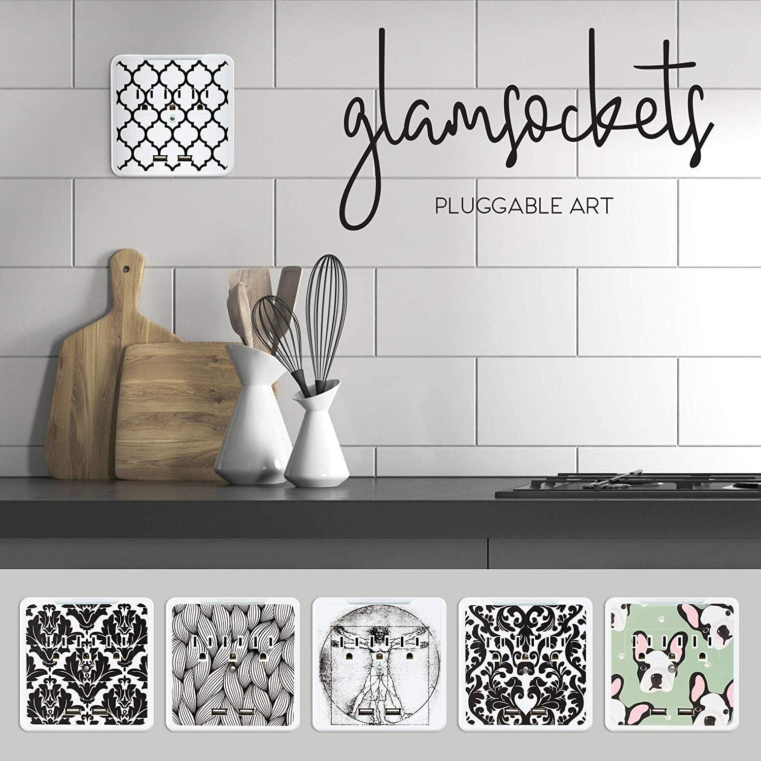 Glamsockets Protector de Sobretensión Decorativo USB 3 Salidas