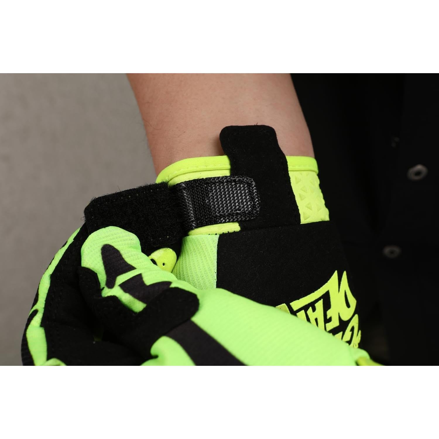Guantes de Ciclismo EXCEREY Esqueleto Verde Fluorescente