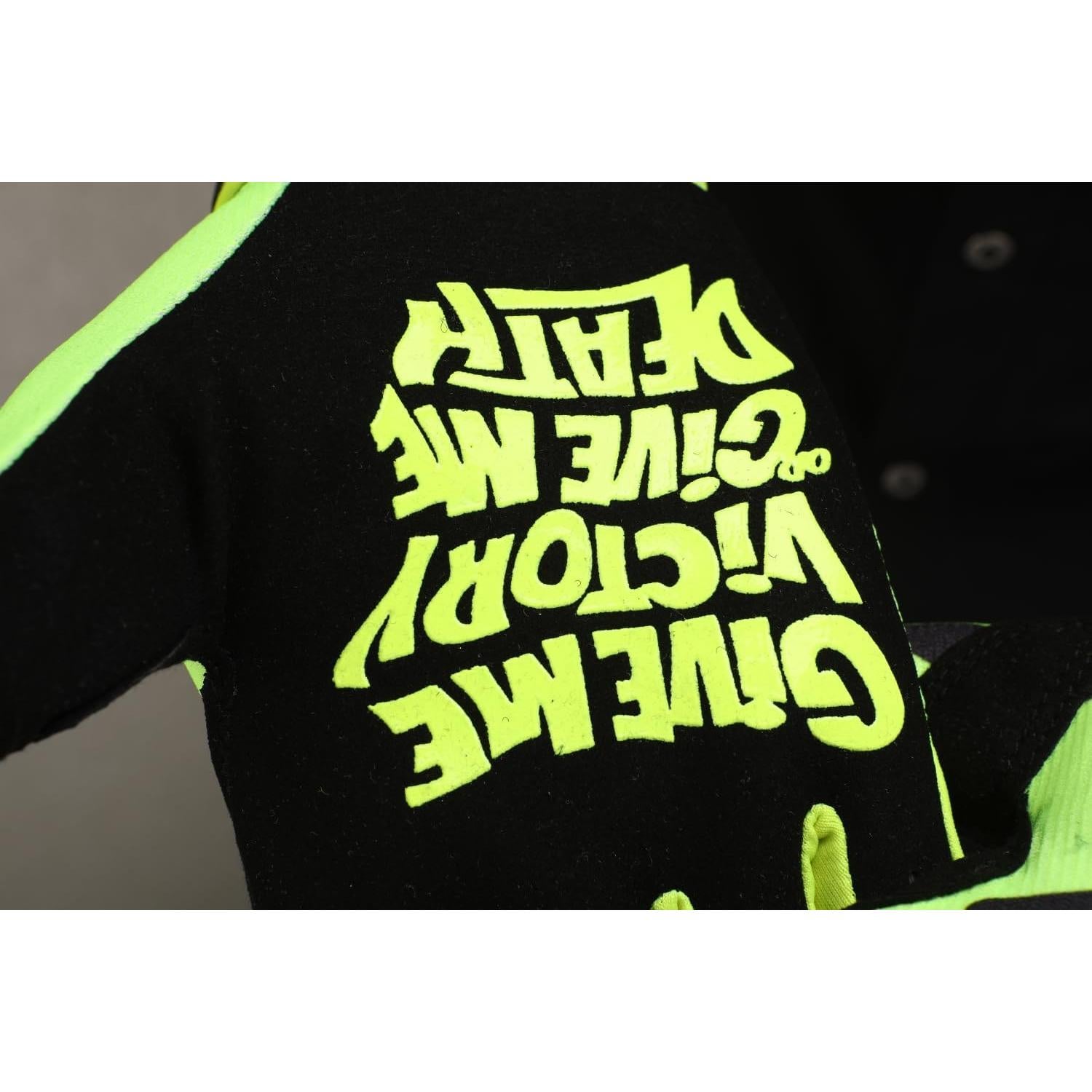 Guantes de Ciclismo EXCEREY Esqueleto Verde Fluorescente